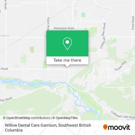 Willow Dental Care Garrison map