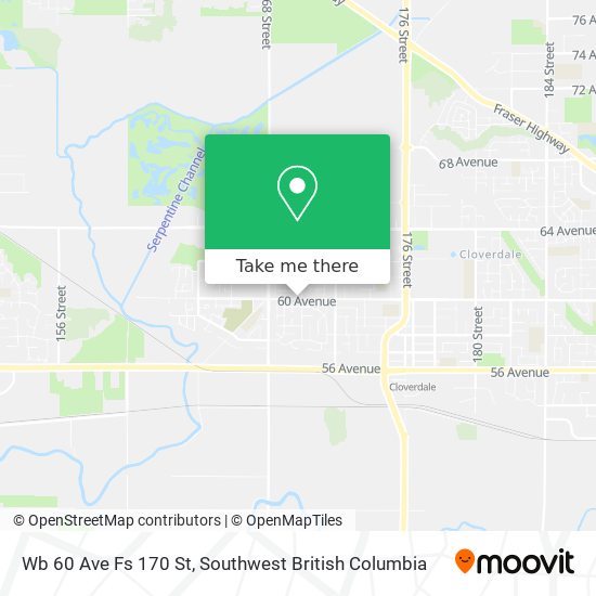 Wb 60 Ave Fs 170 St map