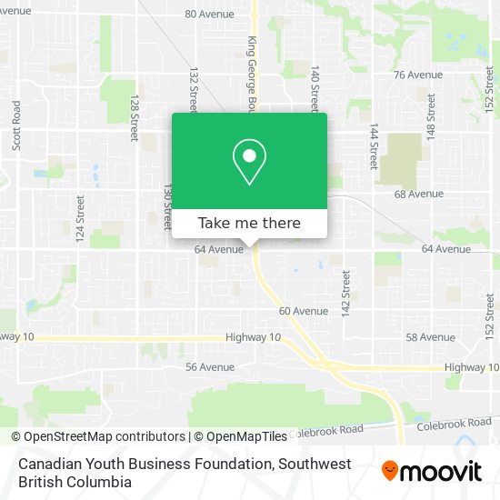 Canadian Youth Business Foundation map