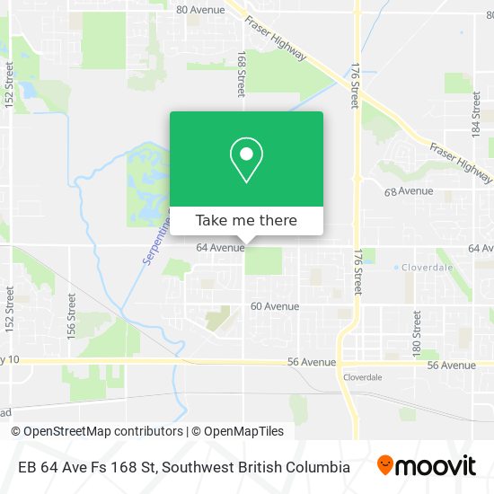 EB 64 Ave Fs 168 St map