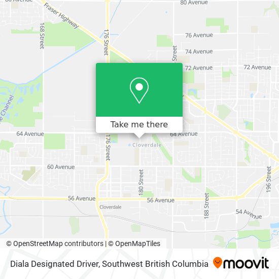 Diala Designated Driver map