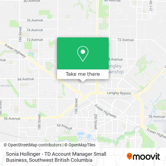 Sonia Hollinger - TD Account Manager Small Business map