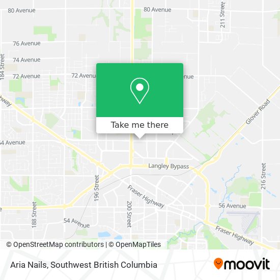 Aria Nails map