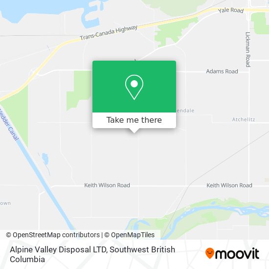 Alpine Valley Disposal LTD map