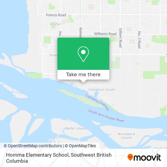 Homma Elementary School map