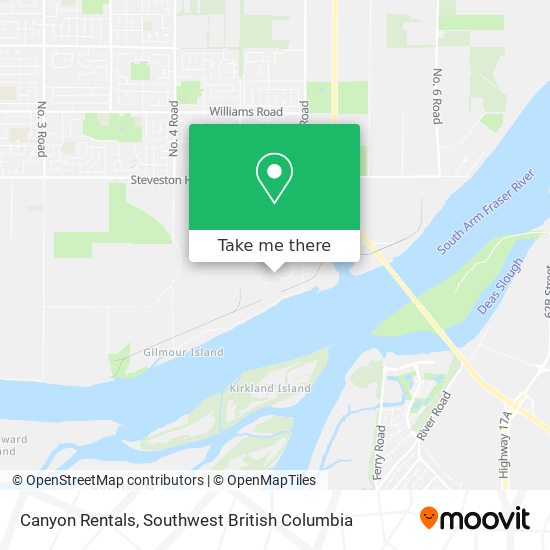 Canyon Rentals map