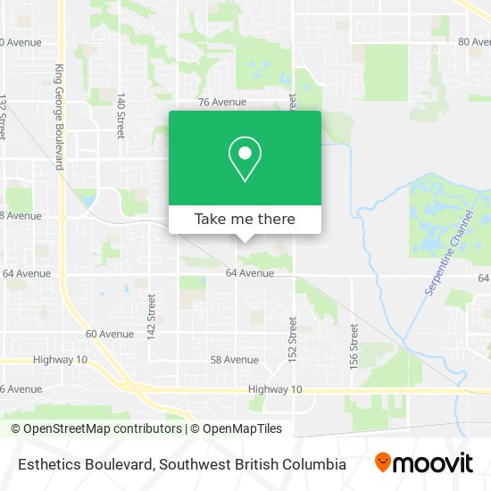 Esthetics Boulevard map