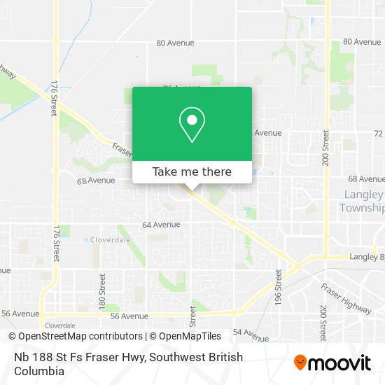 Nb 188 St Fs Fraser Hwy map