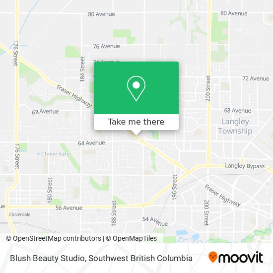 Blush Beauty Studio map