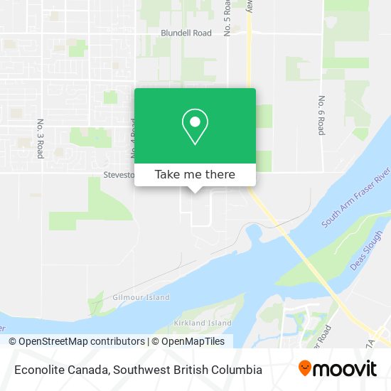 Econolite Canada map