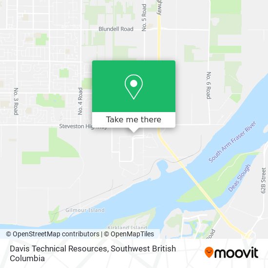 Davis Technical Resources map