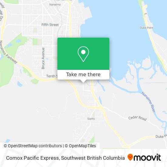 Comox Pacific Express map