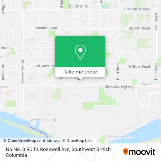 Nb No. 3 RD Fs Rosewell Ave map