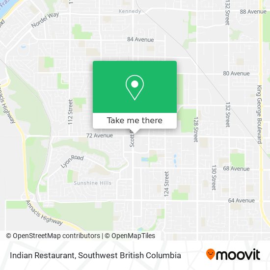 Indian Restaurant plan