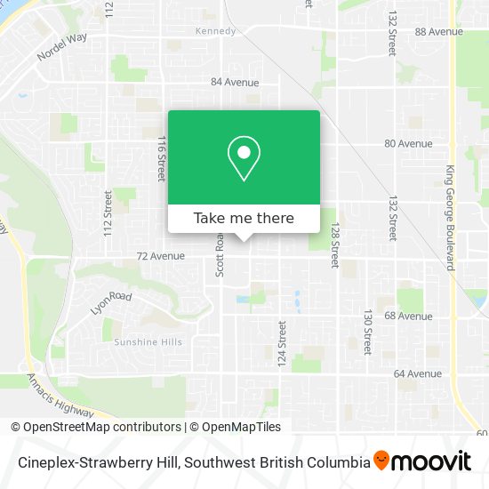 Cineplex-Strawberry Hill map