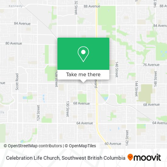 Celebration Life Church map