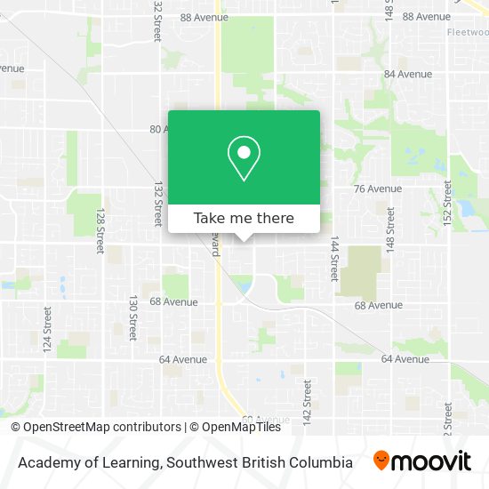 Academy of Learning map