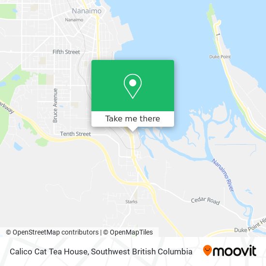 Calico Cat Tea House map