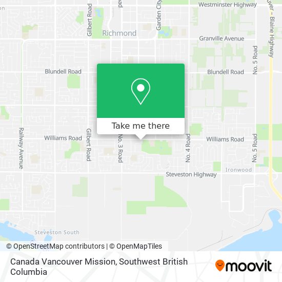 Canada Vancouver Mission map