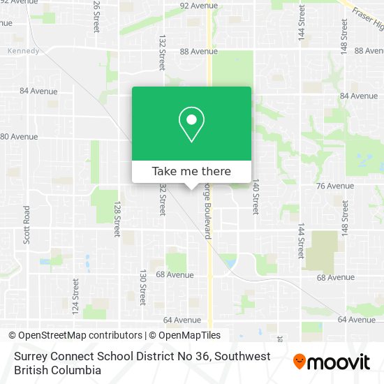 Surrey Connect School District No 36 map