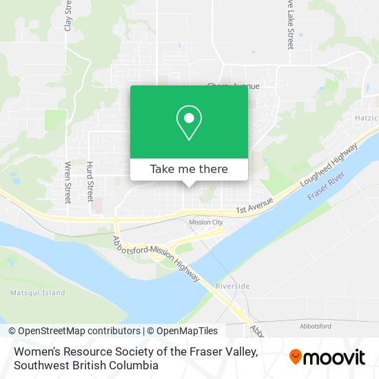 Women's Resource Society of the Fraser Valley map