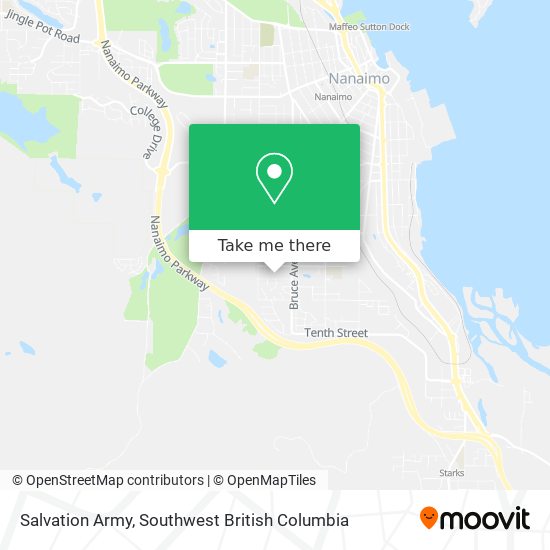 Salvation Army map