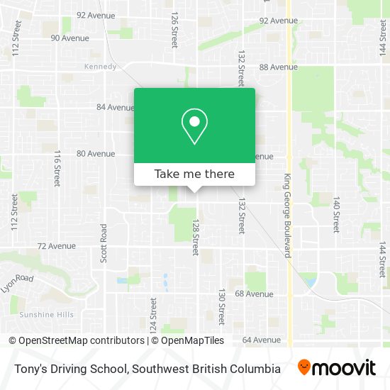 Tony's Driving School plan