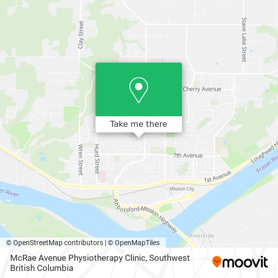 McRae Avenue Physiotherapy Clinic map