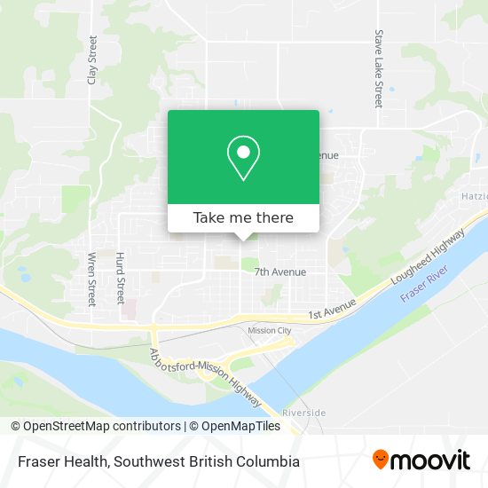 Fraser Health map