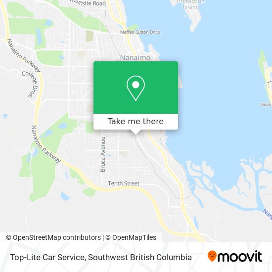 Top-Lite Car Service map