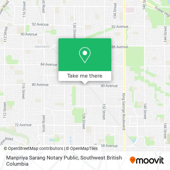 Manpriya Sarang Notary Public map