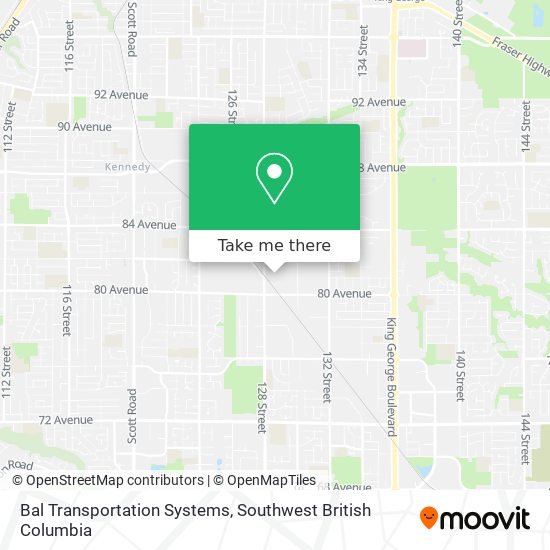 Bal Transportation Systems map