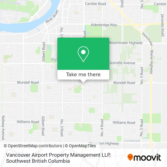 Vancouver Airport Property Management LLP map