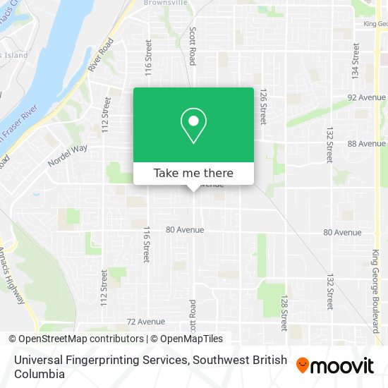 Universal Fingerprinting Services map