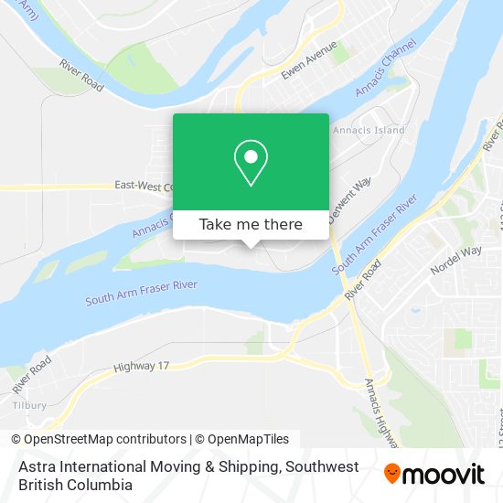 Astra International Moving & Shipping map