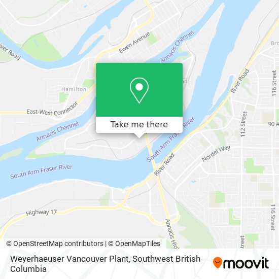 Weyerhaeuser Vancouver Plant map