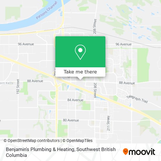 Benjamin's Plumbing & Heating map