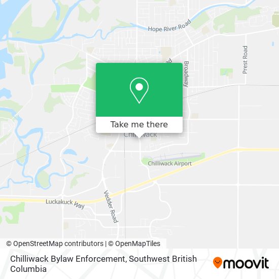 Chilliwack Bylaw Enforcement map