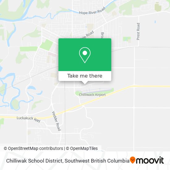 Chilliwak School District map