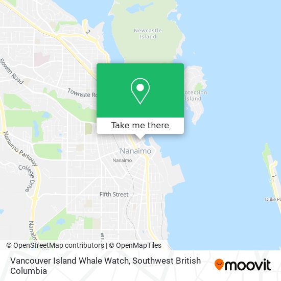 Vancouver Island Whale Watch map