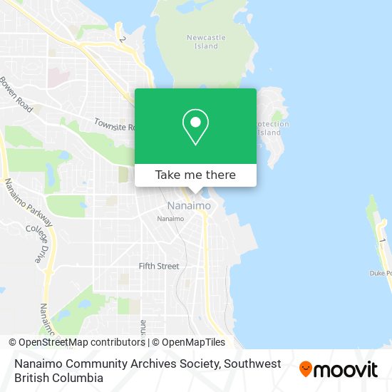 Nanaimo Community Archives Society map