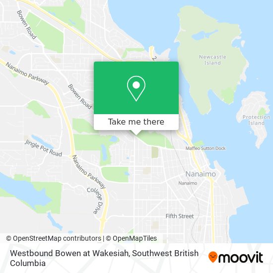 Westbound Bowen at Wakesiah map