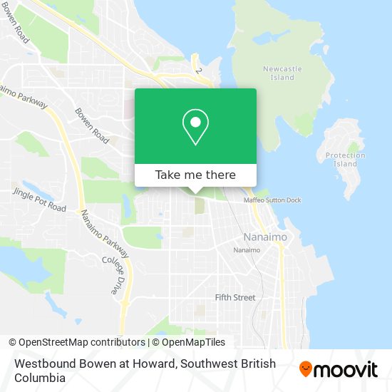 Westbound Bowen at Howard map