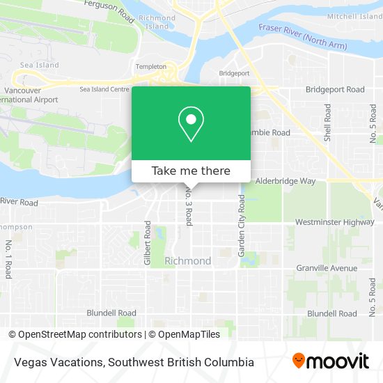 Vegas Vacations map