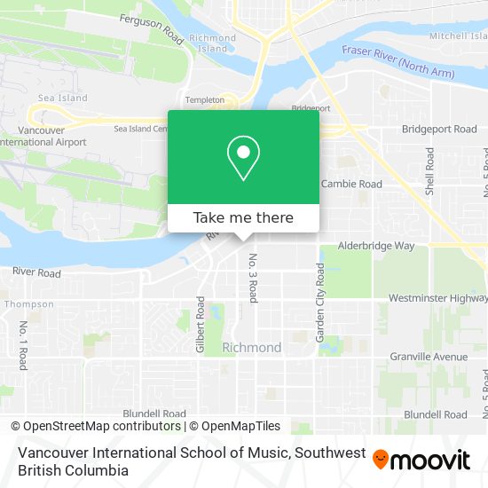 Vancouver International School of Music map