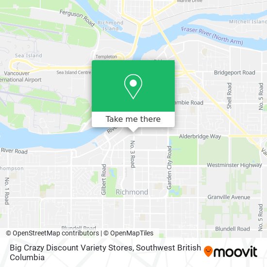 Big Crazy Discount Variety Stores map