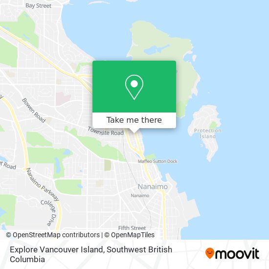 Explore Vancouver Island map