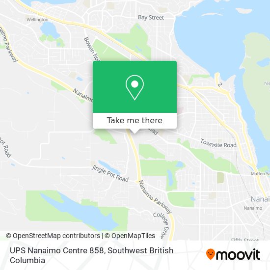 UPS Nanaimo Centre 858 map