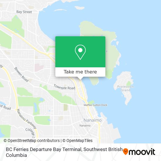 BC Ferries Departure Bay Terminal map