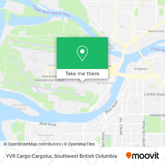 YVR Cargo-Cargolux map